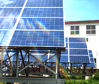 We have established a solar power generation equipment